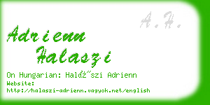 adrienn halaszi business card